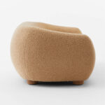 Lazza Brown Boucle Loveseat - Image 5