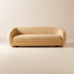 Lazza Brown Boucle Loveseat
