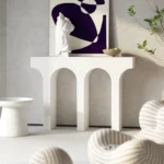 Narrow White Console Table - Image 4