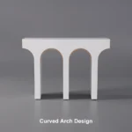 Narrow White Console Table - Image 8