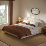 Lunelle Upholstered Curve Bed - Image 4