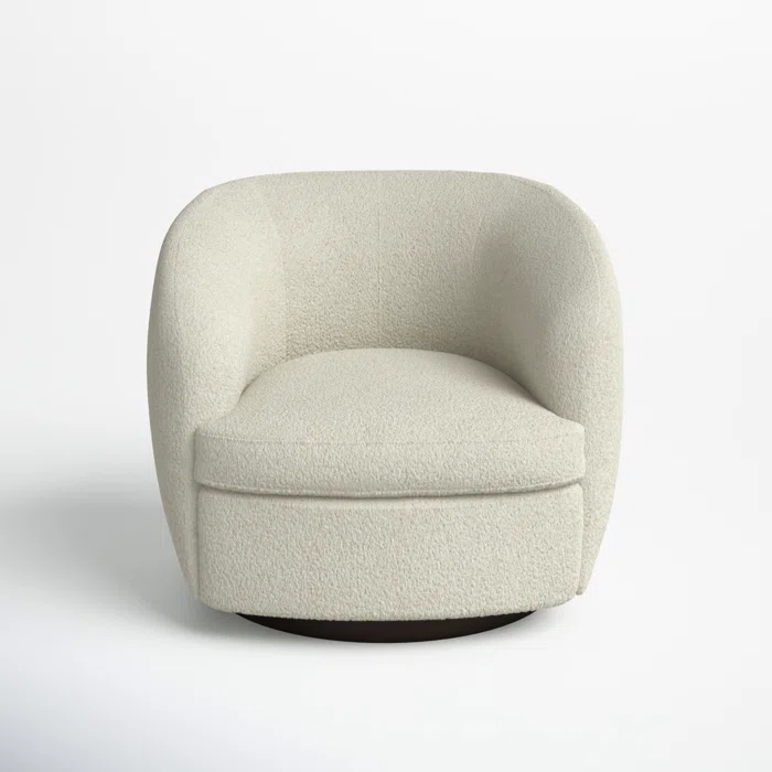 MarcyUpholsteredSwivelBarrelChair.webp Barrel Chair - Image 1