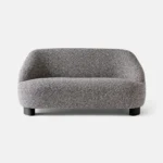 Curved Bouclé Armchair - Image 5