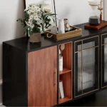 Norway Modern Sideboard Buffet 3 Door Cabinet - Image 5