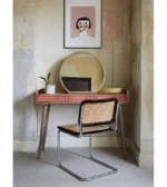 Recycled Grey & Earth Red Mirror Console - Image 3