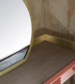 Recycled Grey & Earth Red Mirror Console - Image 5