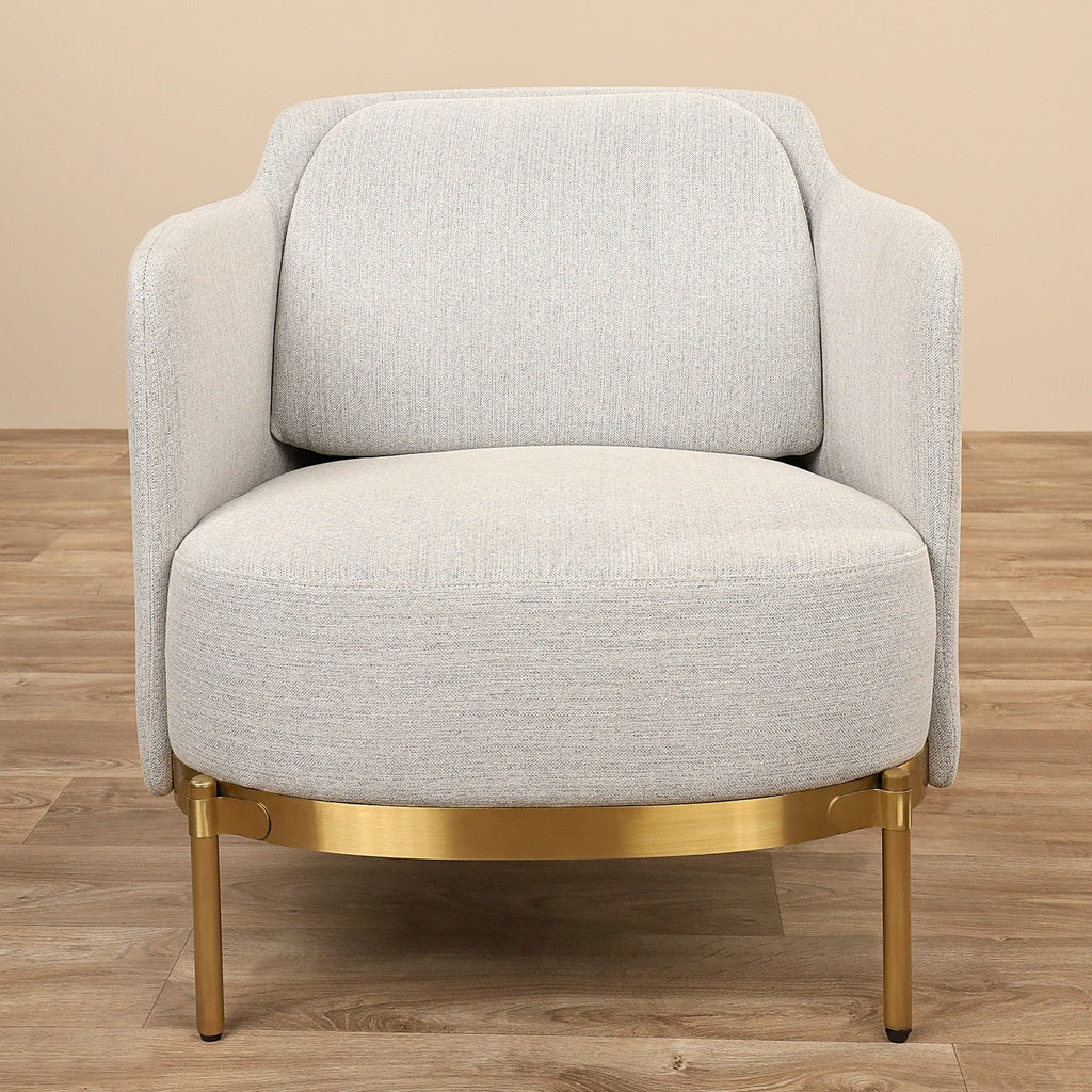 Pacha-Boucle-Armchair-2.jpg Chrome Gold Bouclé Lounge Chair - Image 1