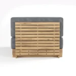 Miami Patio Wood 9 Piece Sofa Set - Image 7