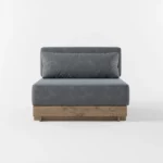 Miami Patio Wood 9 Piece Sofa Set - Image 4