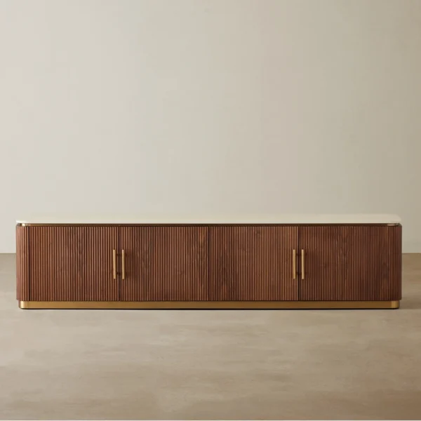 Roberto Walnut Veneer Tv Unit