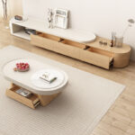 Scandinavian Style Oval Coffee Table - Image 6