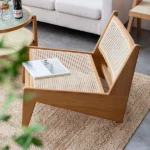 Japandi Rattan Accent Chair - Image 2