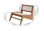 Japandi Rattan Accent Chair - Image 7