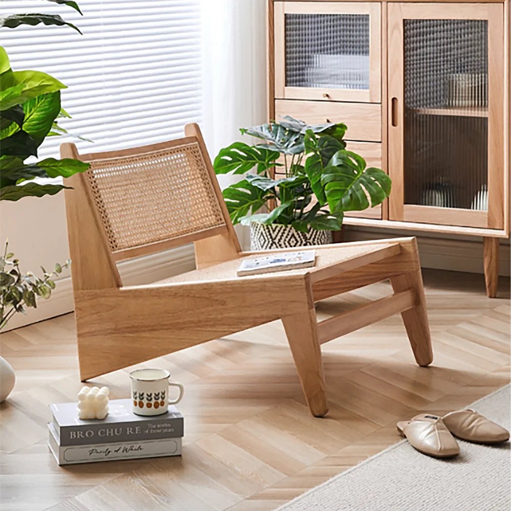 Tj-99.webp Japandi Rattan Accent Chair - Image 1