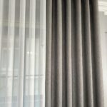 Premium Gray S‑Wave Curtains – Complete Set Included, Starting at 99 AED/sqm