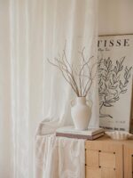 Elegant White Jacquard Net Sheer Curtains with Wavy Design – Complete Installation Set, Starting at 99 AEDsqm - Image 6