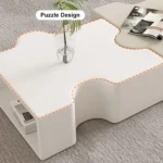 Puzzle-Shaped Modular Coffee Table - Image 6