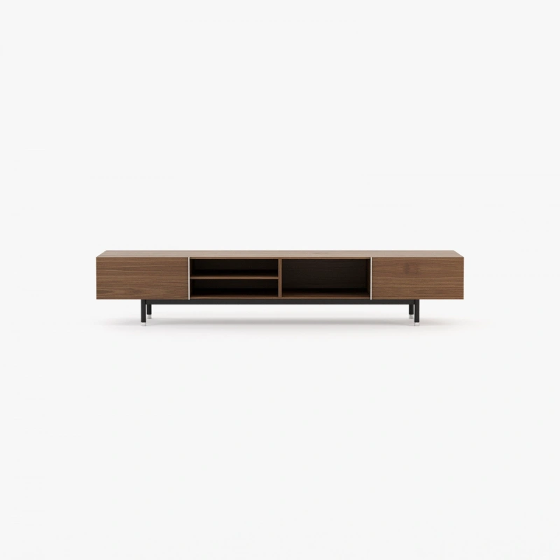 Walniut-Veneer-Tv-Cabinet-2.webp Cuba Tv Cabinet - Image 1