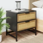 Western Rattan Nightstand - Image 2