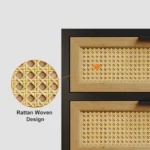 Western Rattan Nightstand - Image 7