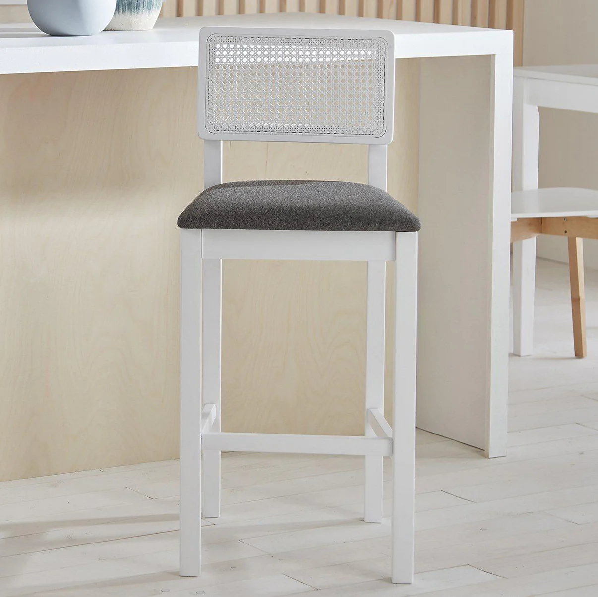 White-Cane-Barstool-3.webp White Cane Barstool - Image 1