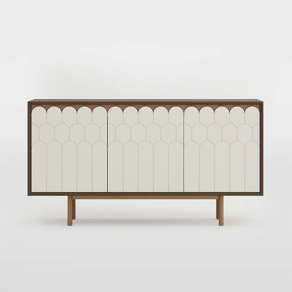 White-House-White-sideboard-1.webp Whitehouse White Sideboard 3 Door Cabinet - Image 1