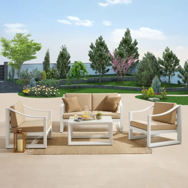4-Piece Outdoor Sofa Conversation Set