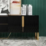 Domini Black Wood TV Stand - Image 12