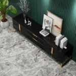 Domini Black Wood TV Stand - Image 3