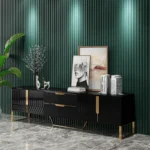 Domini Black Wood TV Stand - Image 4