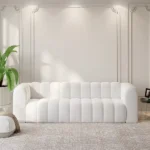 Velvet Quilted Sofa