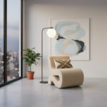 The Vellum Wave Accent Chair– Limited Factory Clearance Offer - Image 2