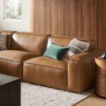 Brown Leather Sofa - Image 3