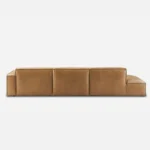 Brown Leather Sofa - Image 4