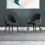 Mid-Century Velvet Side Chair - Image 6