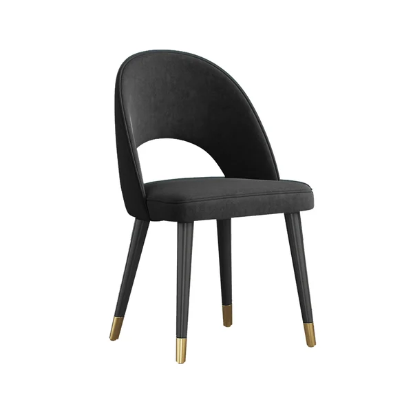 Mid-Century Velvet Side Chair