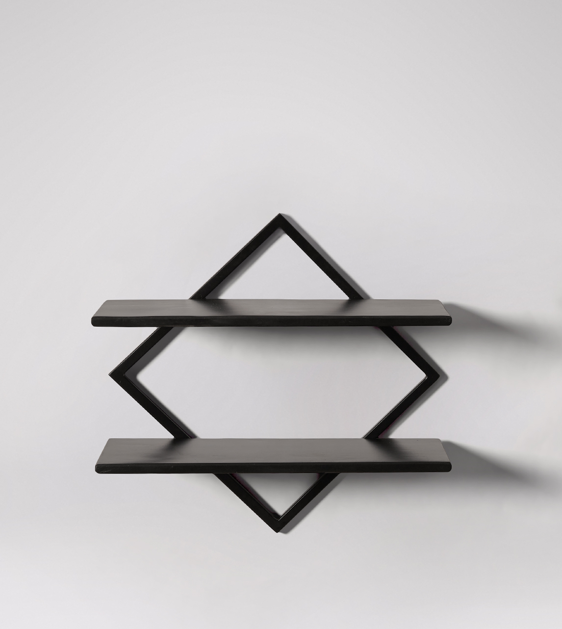 orien-shelves-1.jpg Black Steel & Wood Wall Shelf - Image 1
