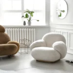 Velvet Deep Seated Armchair - Image 3