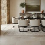 Black Metal Base Dining Table with 6 Upholstered Chairs- Limited Factory Clearance Offer - Image 4
