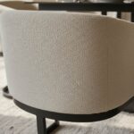 Black Metal Base Dining Table with 6 Upholstered Chairs- Limited Factory Clearance Offer - Image 5